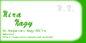 mira nagy business card